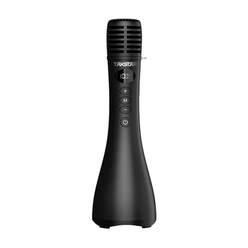 TAKSTAR DA10 15W Wireless Bluetooth Mic & Speaker, Handheld Microphone - color: Black