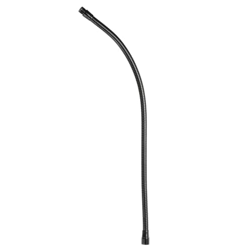 PATIKIL 24" Microphone Gooseneck, 1Pcs 5/8"-27 Thread Metal Universal Hose Flexible Arm Gooseneck Tube Extension for Multifunction DIY, Black - color: Black, size: 24"