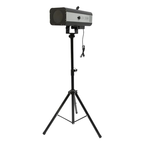 LED Follow Stage Spot Light, Adjustable Height Stage Spotlight 200W Manual Focused Lamp Adjustable Color Professional Spot Focused Lamp for Wedding Party Concert (Spot Light& Stand) - style: Spot Light& Stand