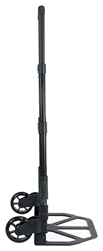 Audiosavings Bundle: Mackie SRT210 10 1600 Watt Powered Active DJ PA Speaker w/Bluetooth Bundle with Rockville GigMate DJ/Musician Aluminum Trolley Transport Hand Truck - Folds Flat (2 Items)