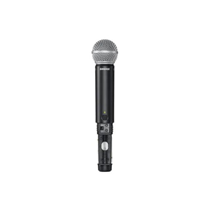 Shure BLX288/SM58 Dual-Channel Wireless Audio System H11 Band (572–596 MHz) – BLX88 Receiver, (2) BLX2 Transmitters with SM58 Dynamic Mic, Up to 14 Hr Battery, 300 ft Range | BLX88 Receiver, (2) BLX2 Transmitters with SM58 Dynamic Mic, Up to 14 Hr Battery