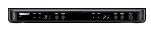 Shure BLX188/CVL Dual Lavalier Audio System H10 Band (542–572 MHz) – BLX88 Dual Receiver, (2) BLX1 Bodypacks & (2) CVL Cardioid Lavalier Mics, Up to 14 Hr Battery, 300 ft Range - style: H10: 542-572 MHz