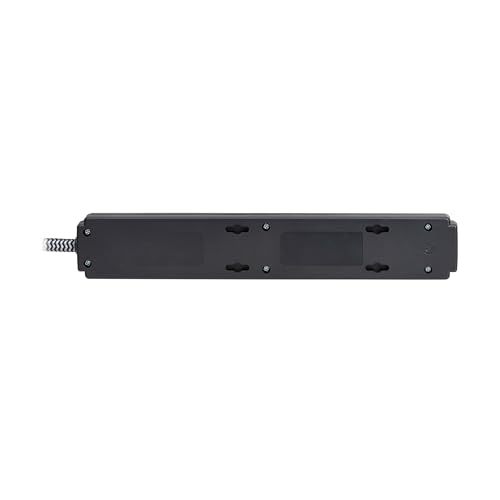 Eaton Tripp Lite Series 6-Outlet Surge Protector Power Strip, Flat Plug 20ft Braided Extension Cord, 1200 Joules, 15A Circuit Breaker, Lifetime Manufacturer's Warranty & $10,000 Insurance (TLP620DB) - size: 20ft Cord