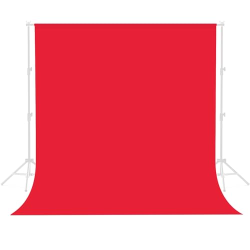 Red Backdrop for Photoshoot 7 X 10 FT, Large Photography Photo Backdrop Background Screen for Photo Booth Backdrop Photoshoot Curtain Wedding, Video Meeting, Birthday Party,Podcasting - color: Red, size: 7*10
