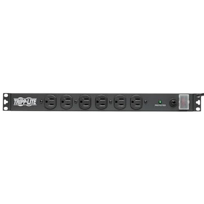 Tripp Lite 14-Outlet Rack Mount Surge Protector Power Strip PDU, 15A, 120V, 3000 Joules, 15ft Cord with 5-15P Plug, 1U Horizontal Rack Mount, Lifetime Manufacturer's Warranty (DRS-1215) - size: 15 Amps, style: Surge Protection