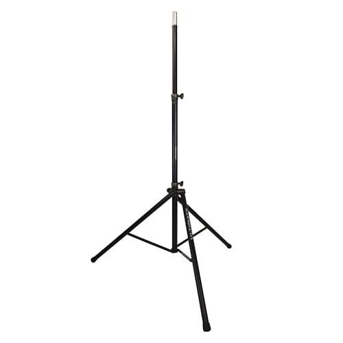 Ultimate Support TS-88B Original Series Aluminum Tripod Extra Tall Speaker Stand w/Integrated Speaker Adapter - Black - color: Black, size: Xtra Tall