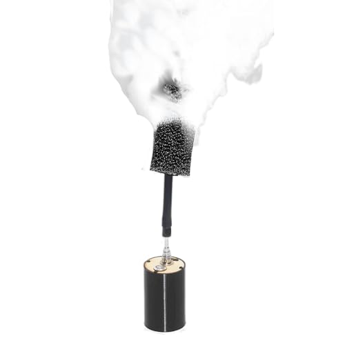 Mini Fog Machine,Smoke Machine for Outdoor Events DJ Parties Photography,Indoor Stage Effects,Halloween (slim circle black) - color: slim circle black