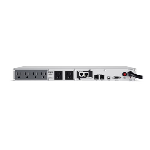 CyberPower OR1500LCDRM1U Smart App LCD UPS Battery Backup | Surge Protector, 1500VA/900W, 6 Outlets, AVR, 1U Rackmount