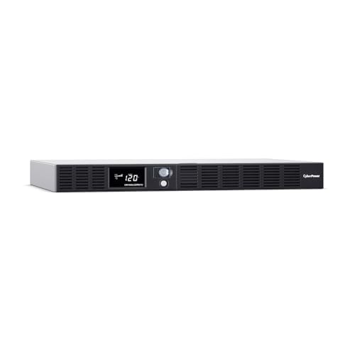CyberPower OR1500LCDRM1U Smart App LCD UPS Battery Backup | Surge Protector, 1500VA/900W, 6 Outlets, AVR, 1U Rackmount
