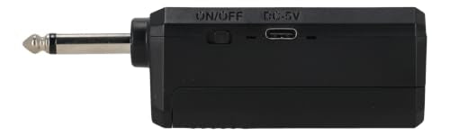 Technical Pro WMU72 Rechargeable Dual Wireless Microphones with USB-Powered Receiver, 2.4 GHz, 150 ft Range, Dynamic Cardioid Pickup, 1/4 in to 3.5 mm Adapter, for PA, DJ and Computers