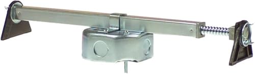 Westinghouse 0110000 Saf-T-Brace Ceiling Fan Mounting Brace, Silver | Twist-and-lock installation, Fits ceiling fan installations, Three-tooth design, Includes mounting hardware