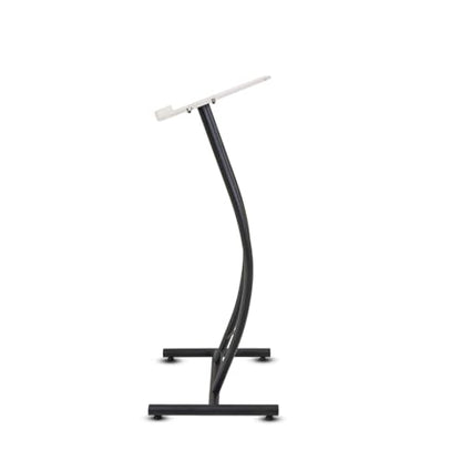 Kingdom Curved Metal Lectern with Acrylic Top, Stainless Steel Lectern Body and Clear Acrylic Top - Striking and Elegant for All Spaces - size: Design 05