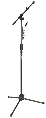 Fender Telescoping Boom Stand Microphone Stand, Adjustable, Holds up to 12 Picks - style: Telescoping
