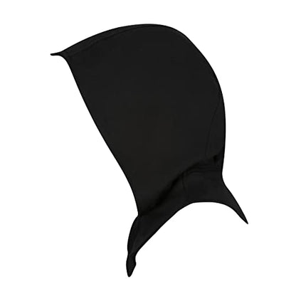 Assassin Hood and Mask Cotton Ninja Balaclava Adaptable Hoodie Casual Ren Faire Cosplay LARP Costume Cowl - color: Black