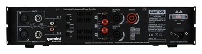 Gemini 2-Channel Power Amplifier, 2000 Watts, 4/8Ω (XGA-2000) - style: 2000W