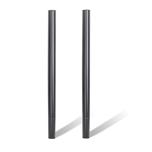 Sound Town 2-Pack 20" Subwoofer/Speaker Extender Poles with M20 Threaded Lower End and 35mm Adapter, 110 LB Load Capacity, Black (STSD-ADM20B-PAIR) - size: 20", M20 Thread, 35mm Adapter, Black