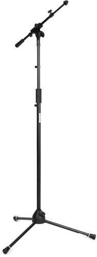 Shure by Gator Tripod Mic Stand with Telescoping Boom (SH-TRIPODSTANDTBM) - style: Standard Clutch + Boom