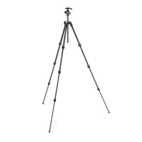 Manfrotto Element MII Mobile Bluetooth MKELMII4BMB-BH, Lightweight Aluminium Travel Tripod, with Carry Bag, Arca-Compatible Ball Head, Load up 8kg, for DSLRs, CSCs, Compact Cameras and Smartphones - style: 4 Sections Alu Mobile