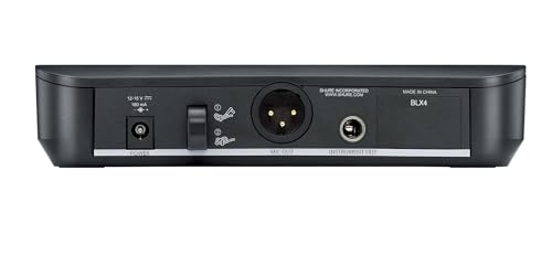 Shure BLX24/SM58 Wireless Vocal Microphone System - H10 Band | 14-hour battery and 300 ft UHF range with SM58 handheld vocal mic and single-channel receiver for live vocals - style: Full System