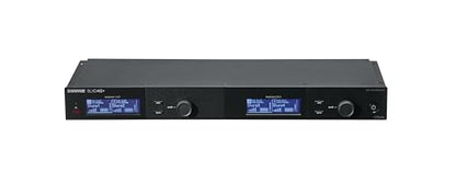 Shure SLX-D Digital Wireless Quad Receiver with Dante - 24-Bit Audio, 138MHz Wide Tuning Range, Space-Saving Design for 4 Channels (SLXD4QDAN+=-G57) - style: With Dante Audio