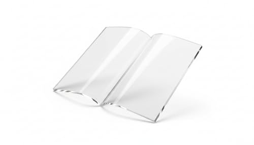 Acrylic Book Stand-Clear Open Book Display Stand-Transparent Book Press-Book on Book-Magazine and Book Holder-for Recipe Cookbooks,Reading,Dictionary,Documents,Tomebook,Textbook,Sheet Music - color: Transparent Book Press