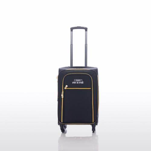 Rac n Roll Mini Rolling Dance Bag with Garment Rack (Clothes Rack), Carry On Backstage Competition Travel Duffel, Spinner Wheels, Portable Costume Bag for Dancers, Cheer, Pageant, Skating — Black
