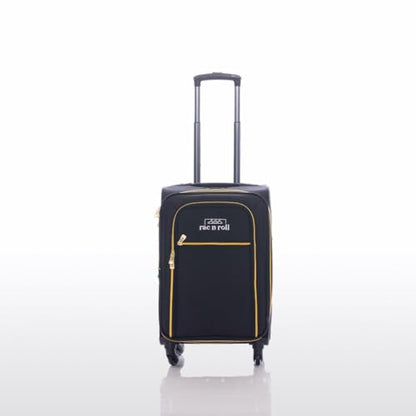 Rac n Roll Mini Rolling Dance Bag with Garment Rack (Clothes Rack), Carry On Backstage Competition Travel Duffel, Spinner Wheels, Portable Costume Bag for Dancers, Cheer, Pageant, Skating — Black
