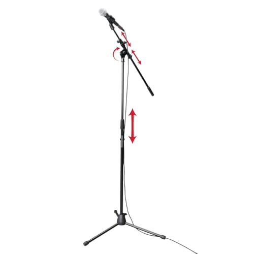 Gator Frameworks Rok-It Series Tripod Mic Stand Adjustable with 31.5" to 61.5" Height, Fully Collapsible for Convenient Travel (RI-MIC-520) - style: Standard Tripod