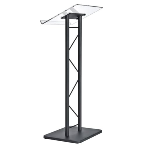 Kingdom KML15TA Modern & Stylish Acrylic and Metal Podium, Conference Podium for Speakers, Speeches and Other Occasions (43.4" Height) - size: Design 07