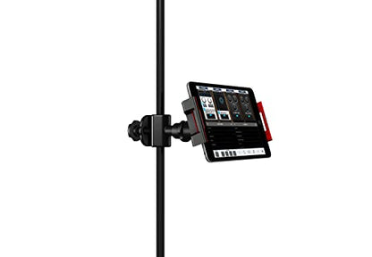 IK Multimedia iKlip 3 Tablet Holder for mic Stands, fits iPad and Android Tablets Between 7" to 12.9" with an Adjustable 360° Swivel and Soft-Touch fit - style: Stand mount