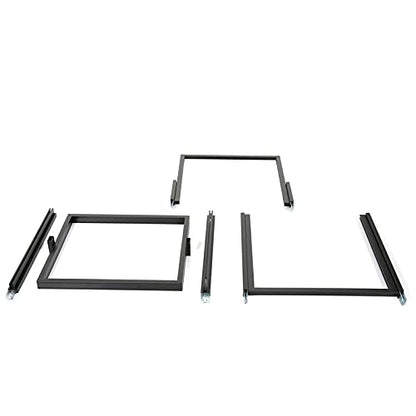M&T Displays Metal Eco Info Board, Black 22x69 Inches Slide-In Poster Sign Holder 1 Tier Double Sided Floor Standing Pedestal Advertising Display with Backing and Anti-Glare PET Cover - color: Black, size: 22x69