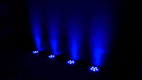Rockville Battery Par 6RF White RGBWA, UV Wireless DMX LED Wash Light | 15-Hour Rechargeable Battery, RF Remote Included, 6x6W LEDs, Sound Activated, Strobe, Dimmer, XLR DMX In/Out, Dual Bracket - color: White