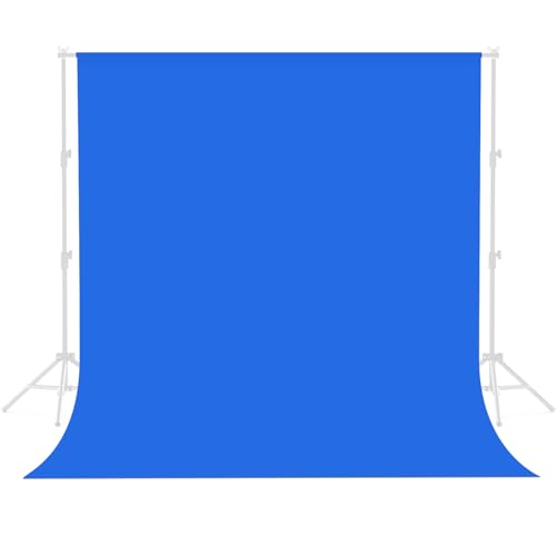 Royal Blue Backdrop for Photoshoot 10 X 10 FT, Large Photography Photo Backdrop Background Screen for Photo Booth Backdrop Photoshoot Curtain Wedding, Video Meeting, Birthday Party,Podcasting - color: Blue, size: 10*10