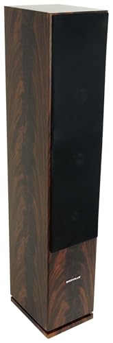 Rockville RockTower 64D 400W Peak Tower Speaker Passive 4 Ohm, Dual 6.5" Woofers, Rich Bass, Sleek Dark Wood Design, for Home Audio Enthusiasts - color: Dark Wood