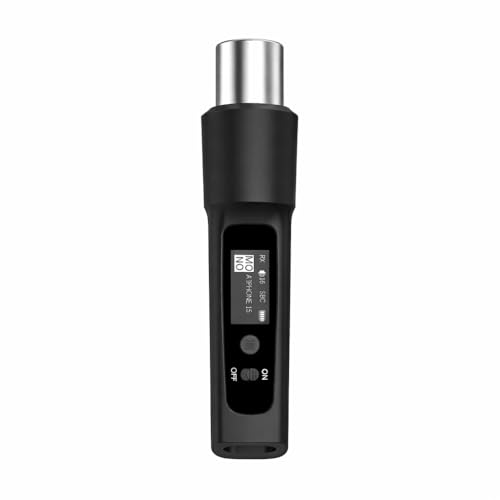 Wireless XLR Bluetooth Receiver, High-Fidelity Audio | Bluetooth Audio Adapter for PA Speakers, Mixers & Live Sound, OLED Display, 14H Battery, 100 FT Range - size: Single