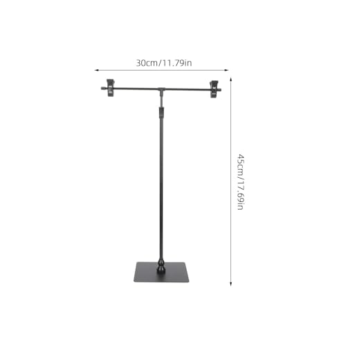 Zerodeko Adjustable T Shape Poster Stand Retractable Poster Stand Display with Clip Height Adjustable Advertising for Tabletop Store Counter Sign Holder