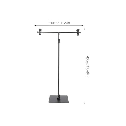 Zerodeko Adjustable T Shape Poster Stand Retractable Poster Stand Display with Clip Height Adjustable Advertising for Tabletop Store Counter Sign Holder