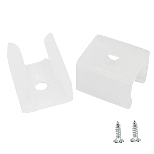 100Pcs LED Neon Mounting Clips Mounting Bracket Support with M3x12mm Screw,for 8mm to 10mm LED Neon Strip Lighting(H-010) - size: Fit for 8mm to 10mm