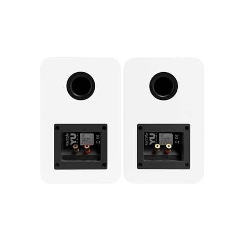 Kanto YU Passive 4" Passive Bookshelf Speakers with 1" Silk Dome Tweeter | External Amplifier Required | Pair | Matte White - color: White, size: 4" Woofer - 4 Ohm - 70 Watts Per Speaker