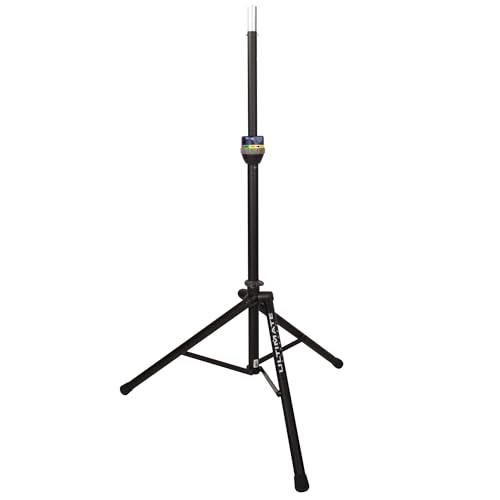 Ultimate Support TS-90B TeleLock Series Lift-assist Aluminum Speaker Stand with Integrated Speaker Adapter