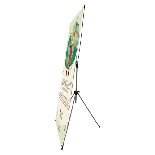 X Banner Stand Adjustable Fits Any Banner Size Width 23" to 32" and Height 63" to 78" with Portable Canvas Bag Ideal for Trade Shows, Advertising,Store Sign, Retail Display Hardware Only (1 Pack) - size: 1 Pack