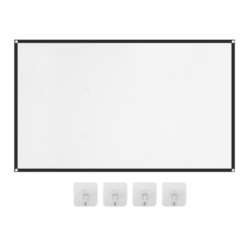 Projector Screen, 4K HD Home Movie Projection Screen, 60" Anti-Crease Theater Screens Indoor Outdoor - size: 60 INCH