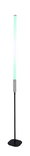 Rockville Saber Stand X1 Black Stands for Rock Saber Lights | Travel Bag Included, 41.25"-62.8" Adjustable Height, Weighted Steel Base, 1/4" Thread, 3-Piece Design - color: Black