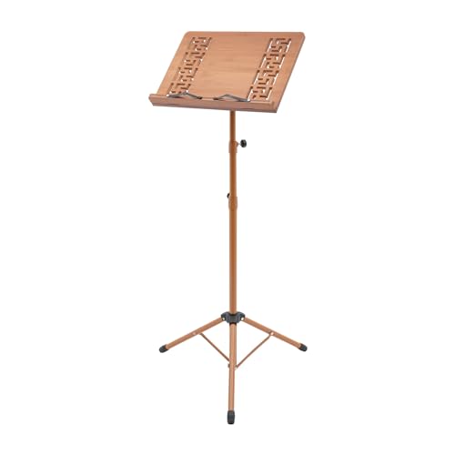 Sheet Music Stand & Desktop Book Stand, Rotatable Music Book Holder Stand,Wooden Portable Sheet Music Table Stand Height Adjustable from 27.5-70.8in with Book Stand Support,Foldable Tripod - color: 27.5-70.8in
