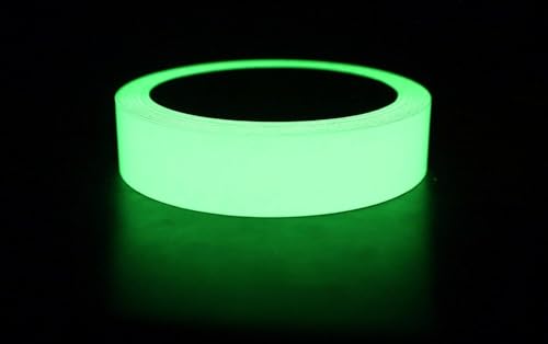 Glow in The Dark Tape 30 Ft x 1 Inch – 1 Pack for Halloween & Night Decor | Bright Glow Tape – Rechargeable, Reflective – Ideal for Stairs, Halloween, Christmas, Night Decor & Home Marking - style: Best Seller (30 Ft x 1 in)