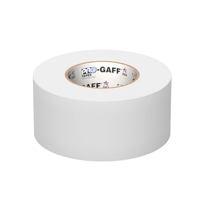 3" Pro Gaff Gaffers Tape 55 yards length white matte. Premium Heavy-Duty Gaffers Tape trusted by professional Gaffers. Made in the USA. Holds Tight, Easy to remove. (Pack of 16) - color: White, size: 3 in x 1980 in