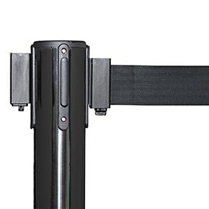Trafford Industrial RBB-100 Retractable Belt Barrier Stanchions, Set of 2 - color: Maroon, size: 11 ft
