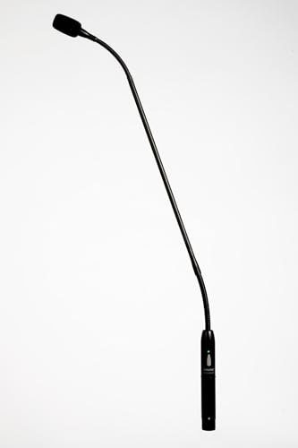 Shure MX418/C Cardioid Condenser Gooseneck Microphone | 18-inch gooseneck condenser mic with attached XLR preamp, shock and flange mount and snap-fit windscreen - size: 18" Gooseneck, style: Cardioid