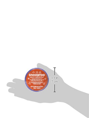 Snazaroo Classic Face and Body Paint, 18.8g Pot, Dark Orange | Non-Toxic Hypoallergenic, Safe, Washable, Face & Body Paint for Halloween, Cosplay Costumes, Dress Up, Parties and Festivals - color: Dark Orange, style: 18.8g (0.66-oz) Pot