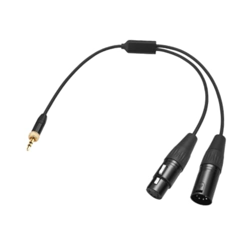 -dmx-3.5C-1/2 Dmx 3.5mm Dmx Female Male 5 Pin to Stereo Jack Audio 3.5mm Male Dmx Connector 1 to 2 Cable 3.5mm to 2 Dmx